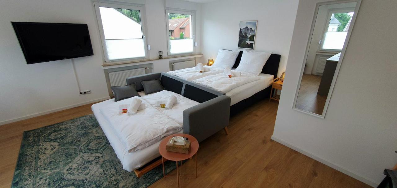 Citychalet-Uni- Boxspringbett Kueche-Ruhig-Parkplatz Bochum Luaran gambar