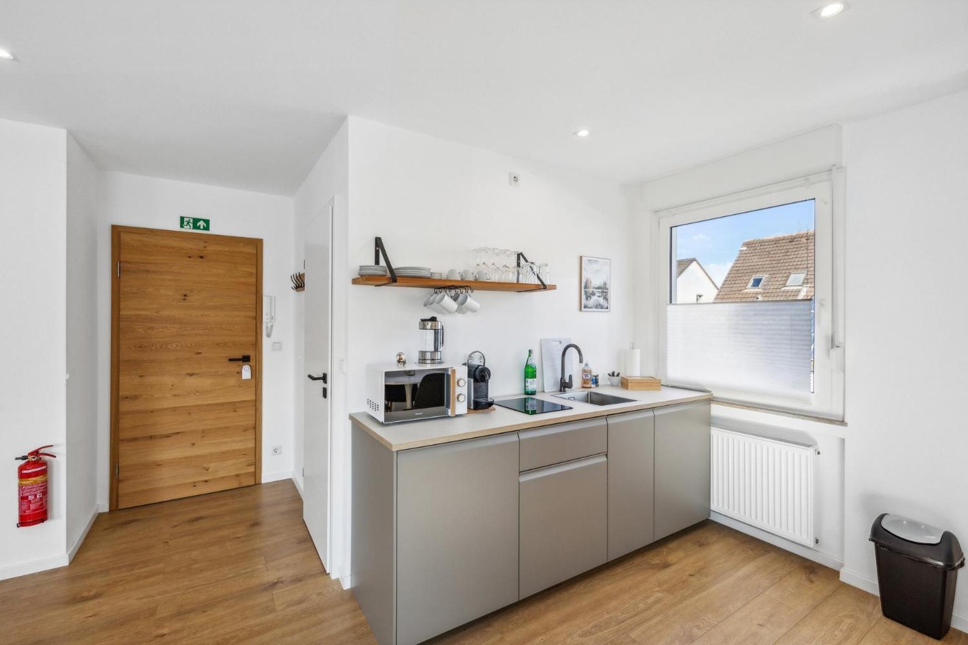 Citychalet-Uni- Boxspringbett Kueche-Ruhig-Parkplatz Bochum Luaran gambar